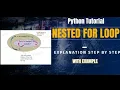 Nested for loop in Python