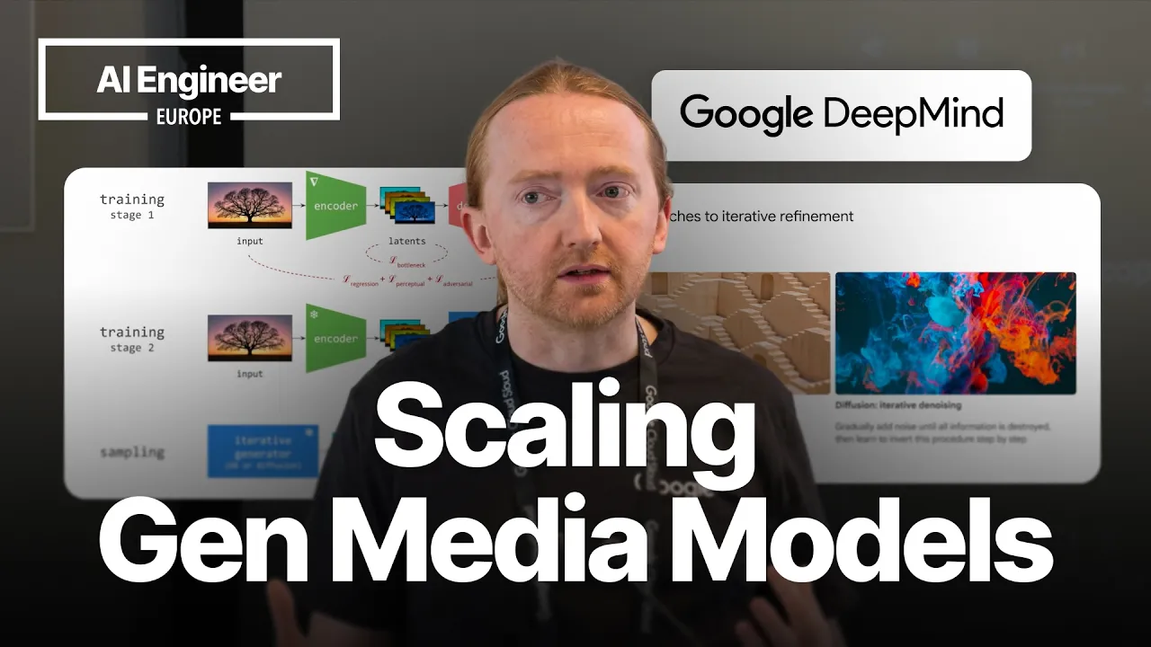 Building Generative Image & Video models at Scale - Sander Dieleman, Google DeepMind: video thumbnail