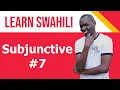 Swahili class SUBJUNCTIVE