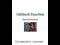 callback function in javascript