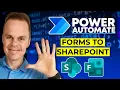 Microsoft Power Automate - How to get Forms responses live to SharePoint