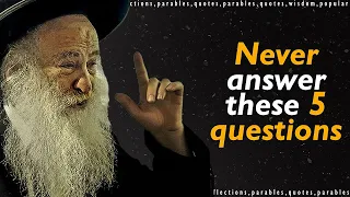 Don T Even Think About Answering Jewish Wisdom 