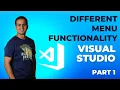 Menus and Their Usage in Visual Studio Part 1 Visual Studio Tutorial