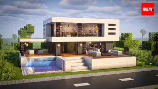 How to build a modern house in minecraft