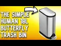 THE SIMPLE HUMAN BUTTERFLY LID DUAL TRASH BIN
