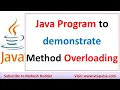 Method Overloading in Java Find the sum of two three Integers and two doubles by Mahesh Huddar