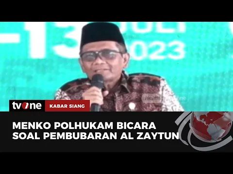 Menko Polhukam Bicara Soal Pembubaran Al Zaytun
