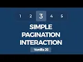 Simple Pagination Interaction