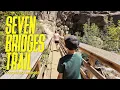 Is the Seven Bridges Trail a family hike Waterfall and creek trail in Colorado Springs Colorado