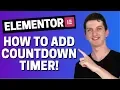 How To Add Countdown Timer To Elementor