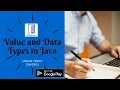 Values Data Types and Type Conversion in Java