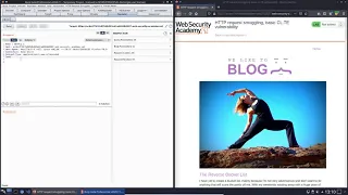 HTTP request smuggling basic CL TE vulnerability solution