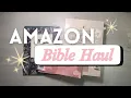 CHATTY AMAZON BIBLE HAUL PINK BIBLES UNBOXING ASMR