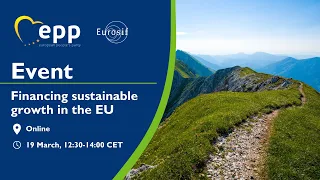 Financing sustainable growth in the EU - Panel discussion in the European Parliament