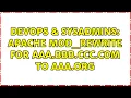 DevOps SysAdmins Apache mod - rewrite for aaa bbb ccc com to aaa org 2 Solutions