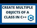 How to create multiple objects of a class in C Class program tutorial