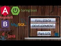 Fullstack project using Angular9 Springboot Java MySQL Bootstrap part-1 Overview