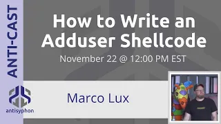 How to Write an Adduser Shellcode w Marco Lux