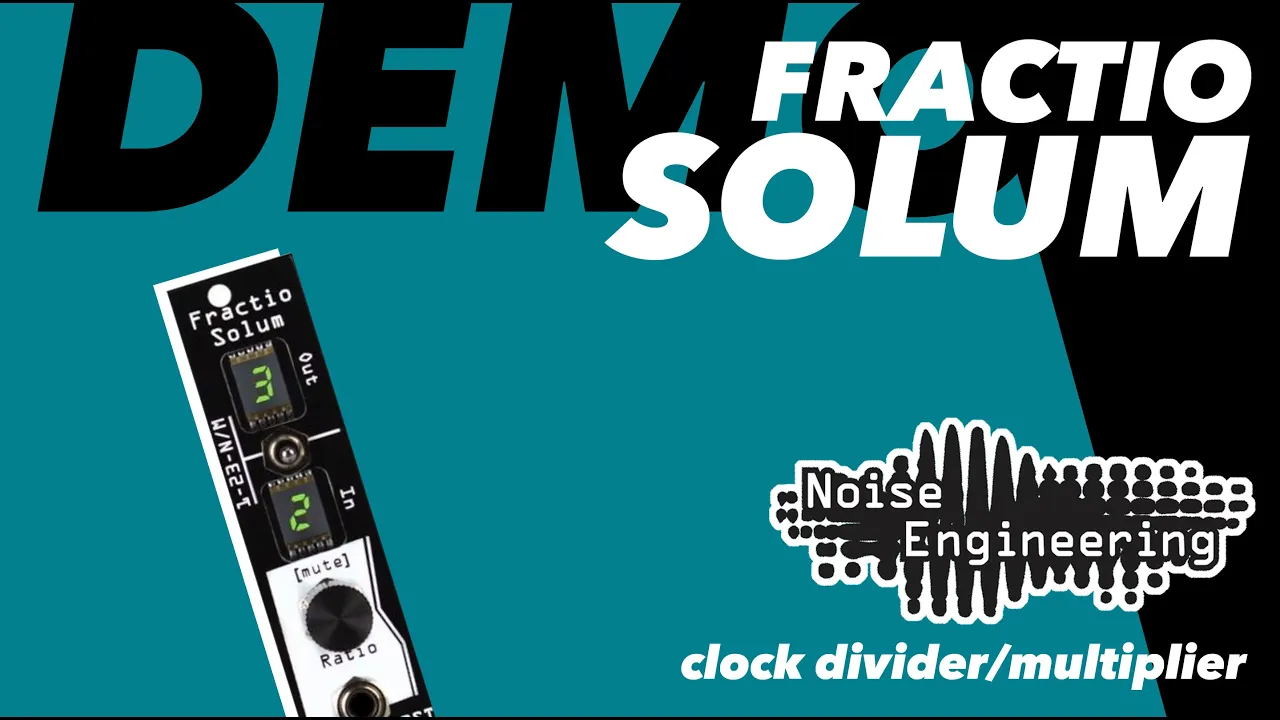 Fractio Solum clock divider/multiplier Eurorack module in 4HP