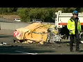 Raw Fatal Crash Involving Caltrans Truck On U S Highway 101 In San Jose