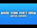 Waylon Jennings - Where Corn Don't Grow (Lyrics)