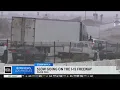 Cajon Pass remains open amid powerful winter storm