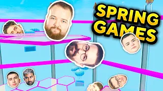 dont break the glass betway spring games glass floor challenge