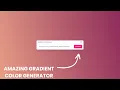 Amazing Gradient Color Generator HTML CSS JAVASCRIPT