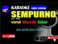 Download Lagu SEMPURNO Karaoke versi Akustik Gitar NADA COWOK