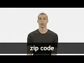 How to pronounce ZIP CODE in American English