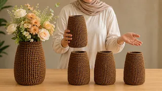Jangan Buang Gulungan Kertas ! ♻️ Ide DIY Vas Bunga Menakjubkan Memiliki Harga Jual