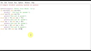 simple student grading system in python
