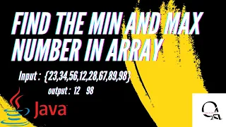Find The Max N Min Number in Array Java Interview Question