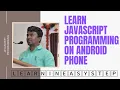 Javascript program run on mobile or android phone