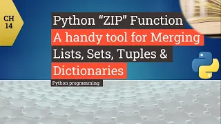 Python tutorial - Python function ZIP Lists Sets Dictionary and Tuples in Python