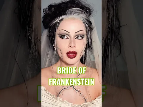 ⚡️SHE’S ALIVE!!!⚡️ #brideoffrankenstein #halloweenmakeup #halloween2026