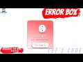 ERROR flash notification using html css css animation