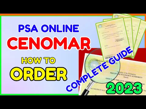 Download MP3 PSA CENOMAR Online Delivery: How to Get Cenomar at PSA? How to Pay via GCash?