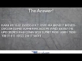 Decoding METAR Quiz - Answer
