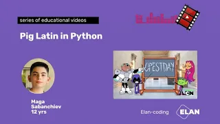 Pig Latin in Python