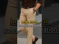 Lagu Best Beige Pant Color Combinations for Men | Style Guide 2025#colourcombination #fashion #shortvideo