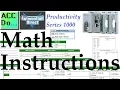 Productivity 1000 Series PLC Math Instructions