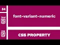 CSS Property font-variant-numeric explained