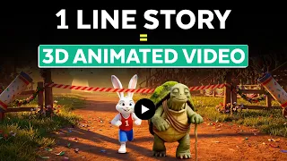 make a full 3d cartoon animation with 1 prompt consistent characters lip sync 