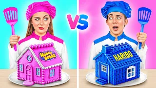 Pink VS Blue Cake Decorating Challenge Boys VS Girls Funny Moments By Multi DO Challenge 