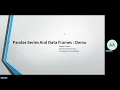 Data Analytics - Python for Data Science