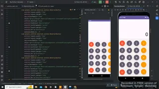 Calculator app in android studio Android App development project