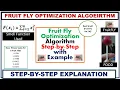 Fruit Fly Optimization Algorithm Step-by-Step With Example xRay Pixy