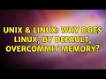 Unix Linux Why does Linux by default overcommit memory