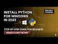 How to Install Python on Windows Step-by-Step Guide 2025 Vishal Kumar